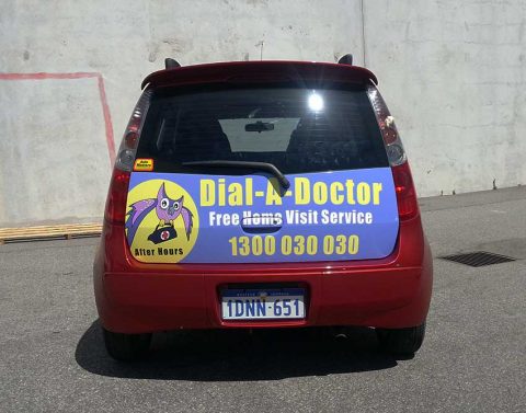 Signs-on-a-vehicle-Dial-A-Doctor