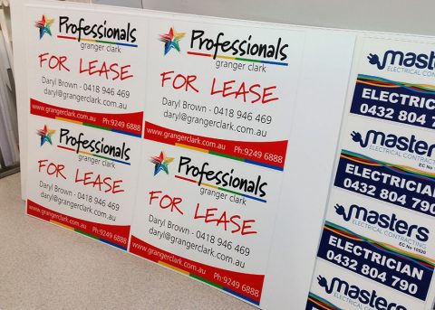 Corflute Signs Printing by Perth Graphics Centre